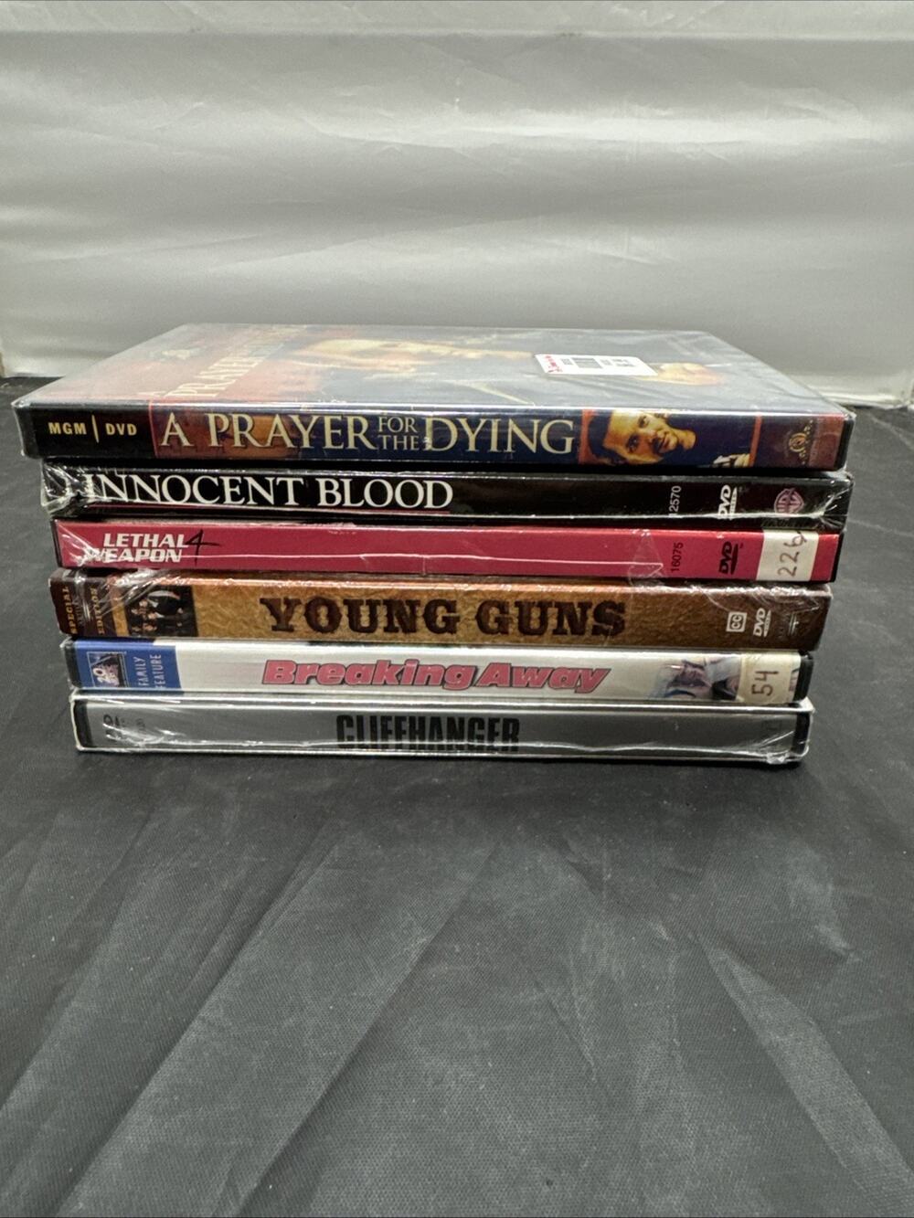 Lot of 6 Action Drama Movie DVDs Brand New Sealed Young Guns Cliffhanger + More